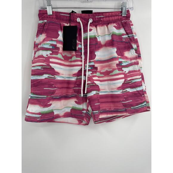 NWT CSG Swimming trunks elastic waistband & drawstring pink size S - Picture 1 of 6